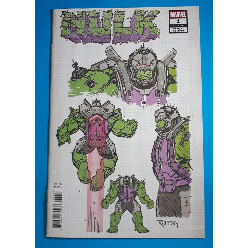 Hulk #1 1:10 Ottley Design Incentive Variant 2021 Marvel Cates NM